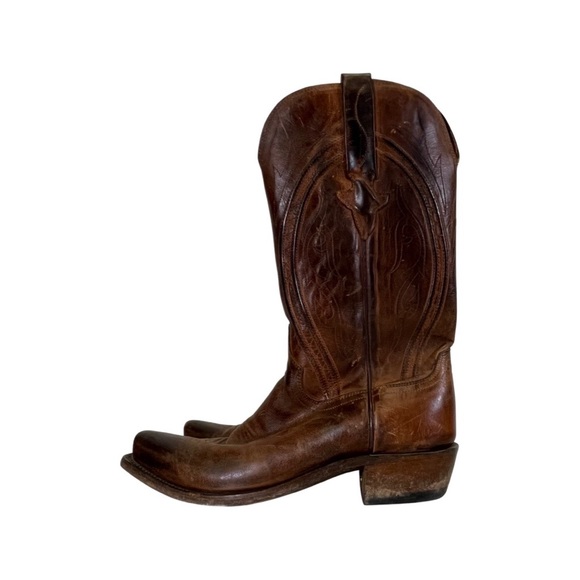 Lucchese Other - Lucchese brown leather cowboy boots size 8.5
